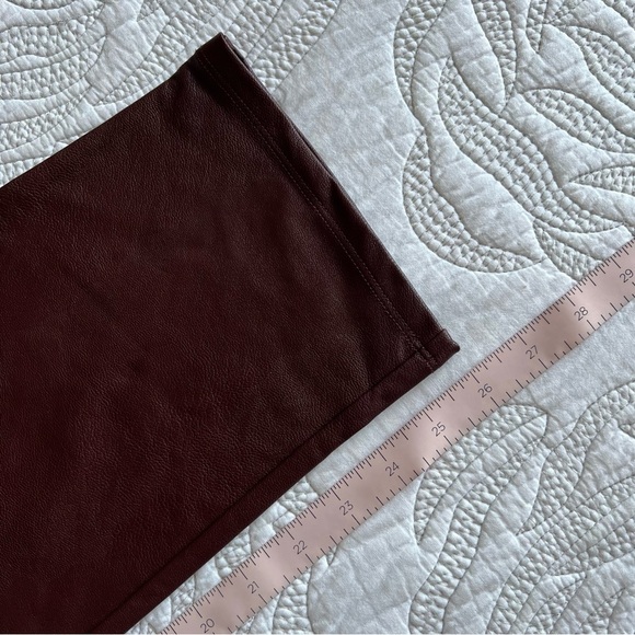 NWT - Commando - Faux Leather Paperbag Pants - Oxblood - Picture 13 of 13